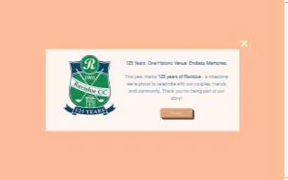 Ravisloe Weddings & Events website