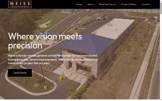 Weiss Construction Group website