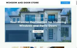 Window & Door Superstore of Homewood website