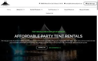 Affordable Party Tent Rentals of Huntley website