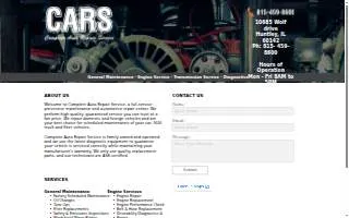 Complete Auto Repair Services website