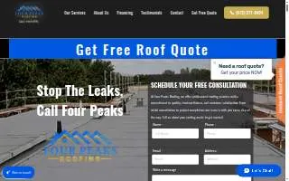 Four Peaks Roofing Pros website