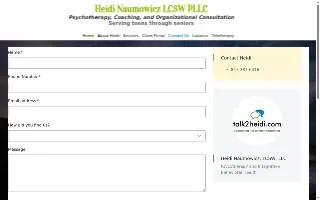 Heidi Naumowicz LCSW LLC website