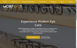 Morfoot Family Eye Care website