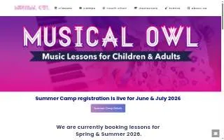 Musical Owl website