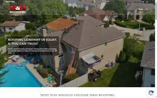 H&H Roofing, Inc. website