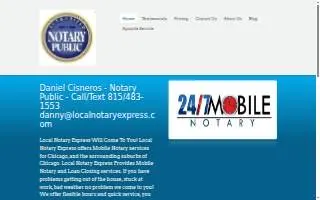 Local Notary Express website