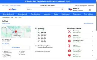 PetSmart of Joliet website