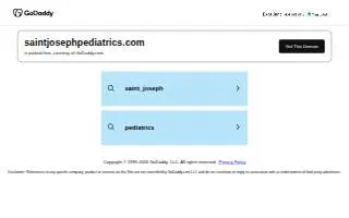 Saint Joseph Medical Center - Pediatrics Joliet website