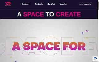 The XR Space website