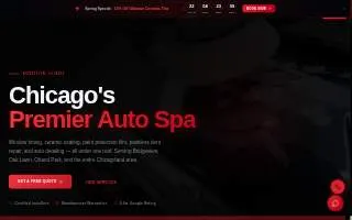 Chicago Auto Spa - Bridgeview website
