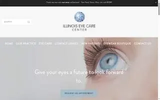 Eye Care Center LTD of Justice website