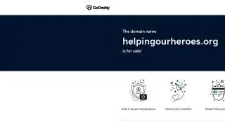 Helping Our Heroes website