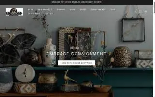 Embrace Consignment website