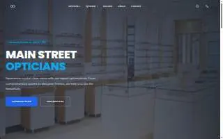 Main Street Opticians website