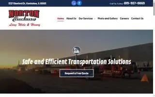 Norton Trucking Inc website