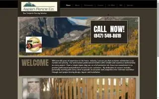 Aspen Fence Co website