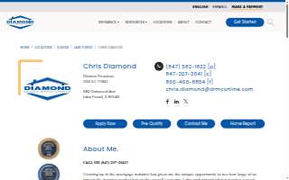 Chris Diamond - Diamond Residential Mortgage Corporation