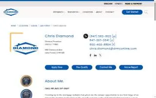 Chris Diamond - Diamond Residential Mortgage Corporation website