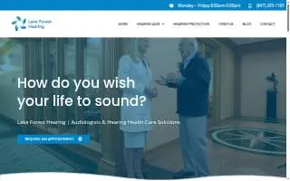 Lake Forest Hearing Professionals website