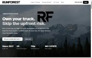 Runforest INC of Lake Forest website