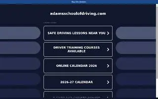 Scout Driver Driving School website
