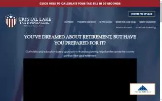 Crystal Lake Tax & Financial website