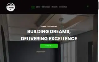 Forged Construction website
