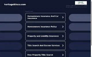 Heritage Title Co of Lake in the Hills website