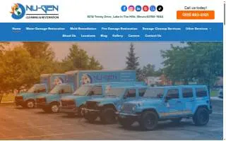 Nu-Gen Cleaning & Restoration website