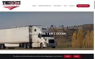 Thinnes Transport,INC website