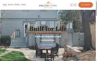 Precise Home Renovation Inc. website
