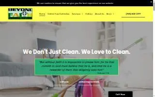 Beyond Faith Cleaning Services LLC website