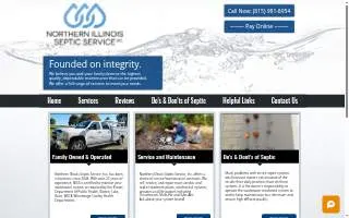 Northern Illinois Septic Service of Lansing website