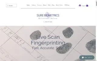 Sure Biometrics website