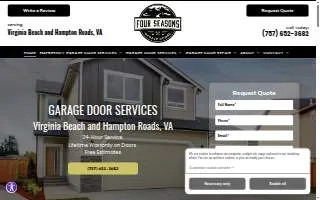 Four Seasons Garage Doors of Lemont website