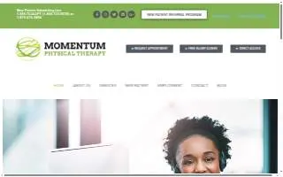 Momentum Physical Therapy website