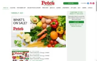 Pete's Fresh Market #16 - Lemont website