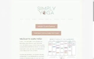 Simply Yoga of Lemont website