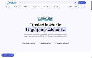 Accurate Biometrics, Inc. of Marion