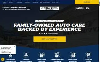 Berry Tire & Auto website