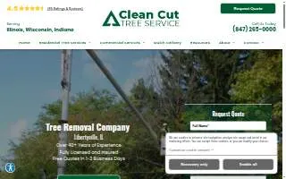 Clean Cut Tree Service, Inc. website