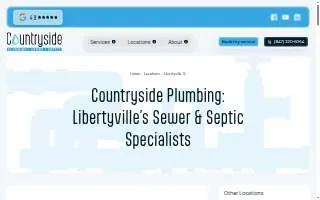 Countryside Plumbing Sewer and Septic of Libertyville website