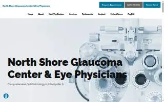 North Shore Glaucoma Center & Eye Physicians website