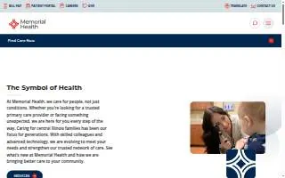 Memorial Behavioral Health Center in Jacksonville website