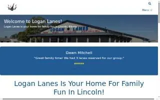 Logan Lanes website