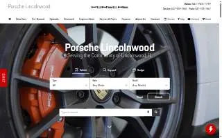 Porsche Lincolnwood Oil Change website