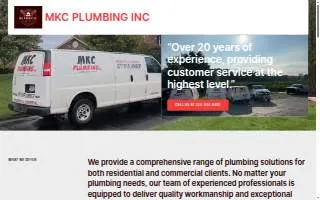 MKC Plumbing, Inc. website