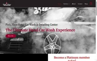 Park Place Hand Car Wash of Lindenhurst website