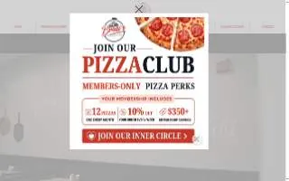 Brasi's Pizzeria website